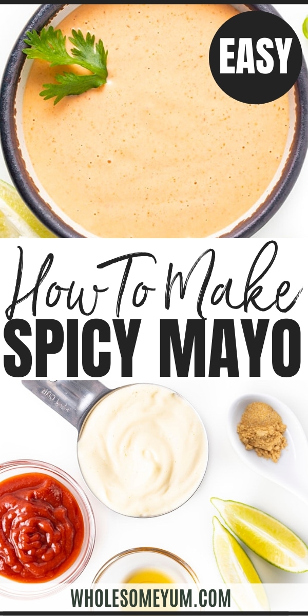 how to make spicy mayo - pinterest
