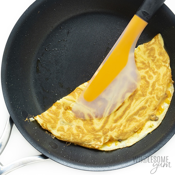 perfect omelette recipe flipped over