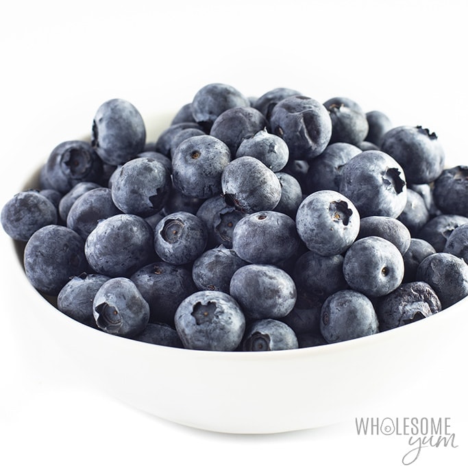 Are blueberries keto? These blueberries in a bowl are keto friendly.