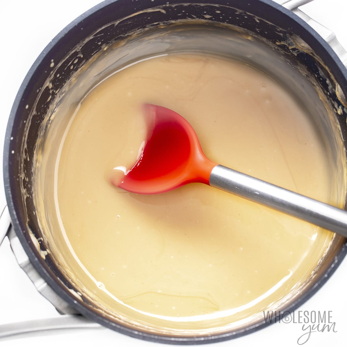 Condensed milk in a pot made with Besti.