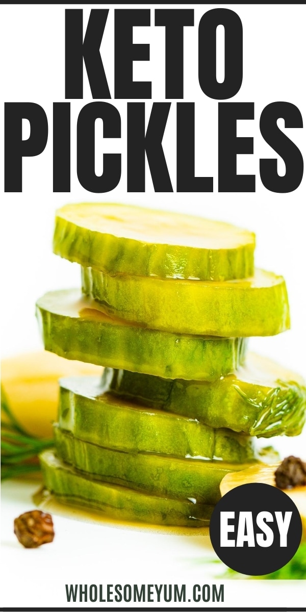 Keto pickles recipe pin