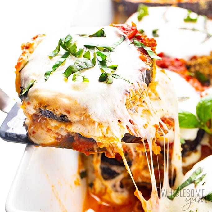 Healthy Keto Eggplant Parmesan Recipe Wholesome Yum,Baked Whole Red Snapper Recipes