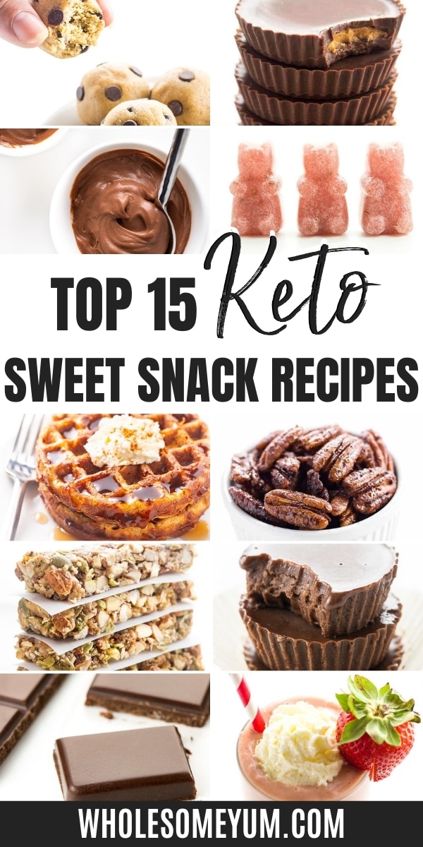 Need the best keto sweet snacks? Make them at home with this list of low carb sweet snack recipes!