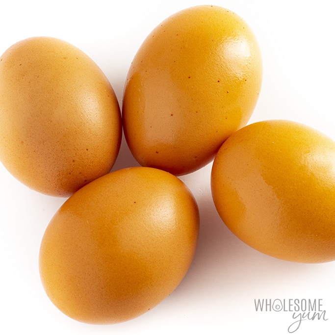 Are eggs keto? These large brown whole eggs are safe to eat on a low carb diet.