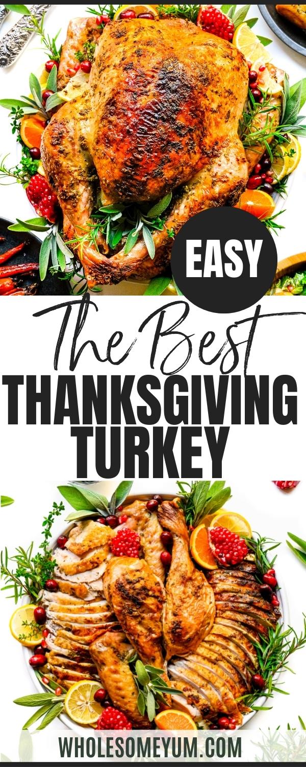 Easy Roasted Thanksgiving Turkey Recipe - Wholesome Yum