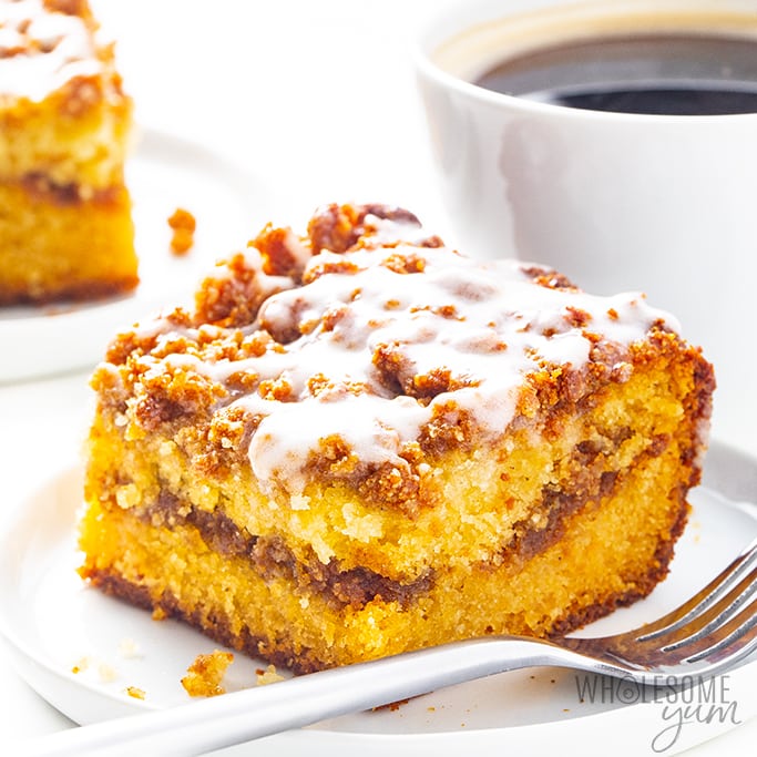 Keto coffee cake recipe with almond flour