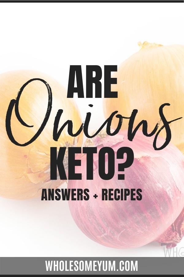 Are onions keto? Pinterest graphic