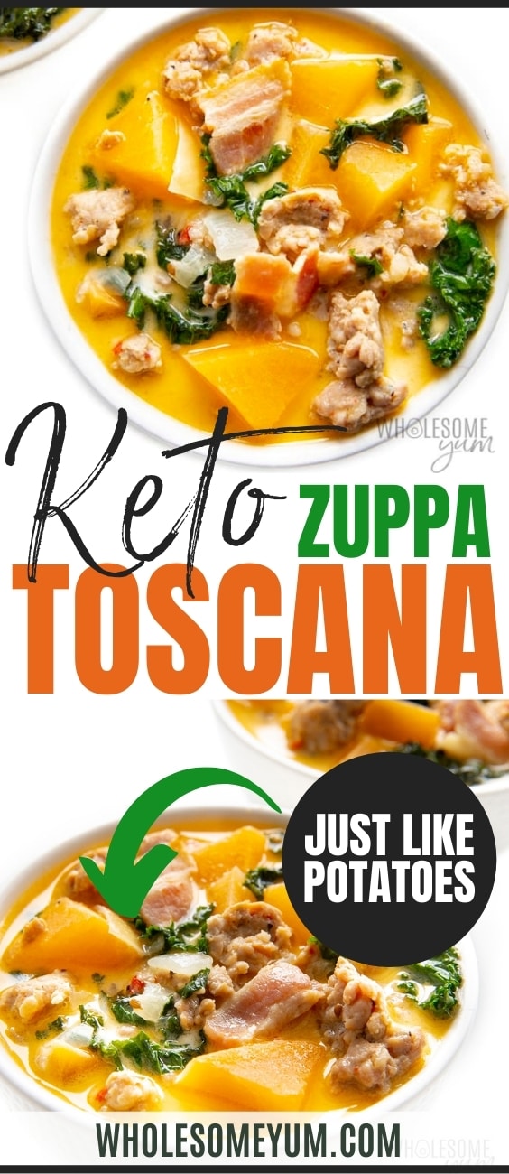 Keto Zuppa Toscana Soup Recipe (EASY!) | Wholesome Yum