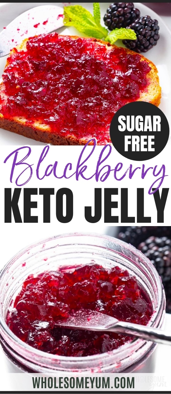 Blackberry sugar-free jelly recipe pin