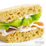 90 second keto bread used for a sandwich.