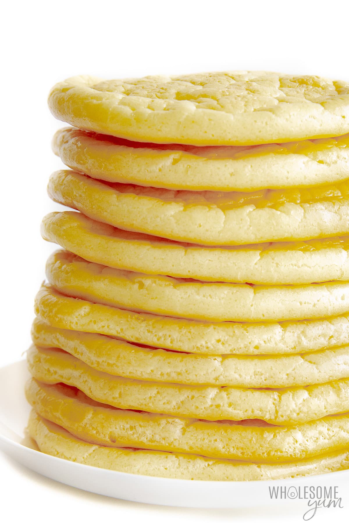 Tall stack of cloud bread.