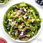 Spring mix salad in a bowl.