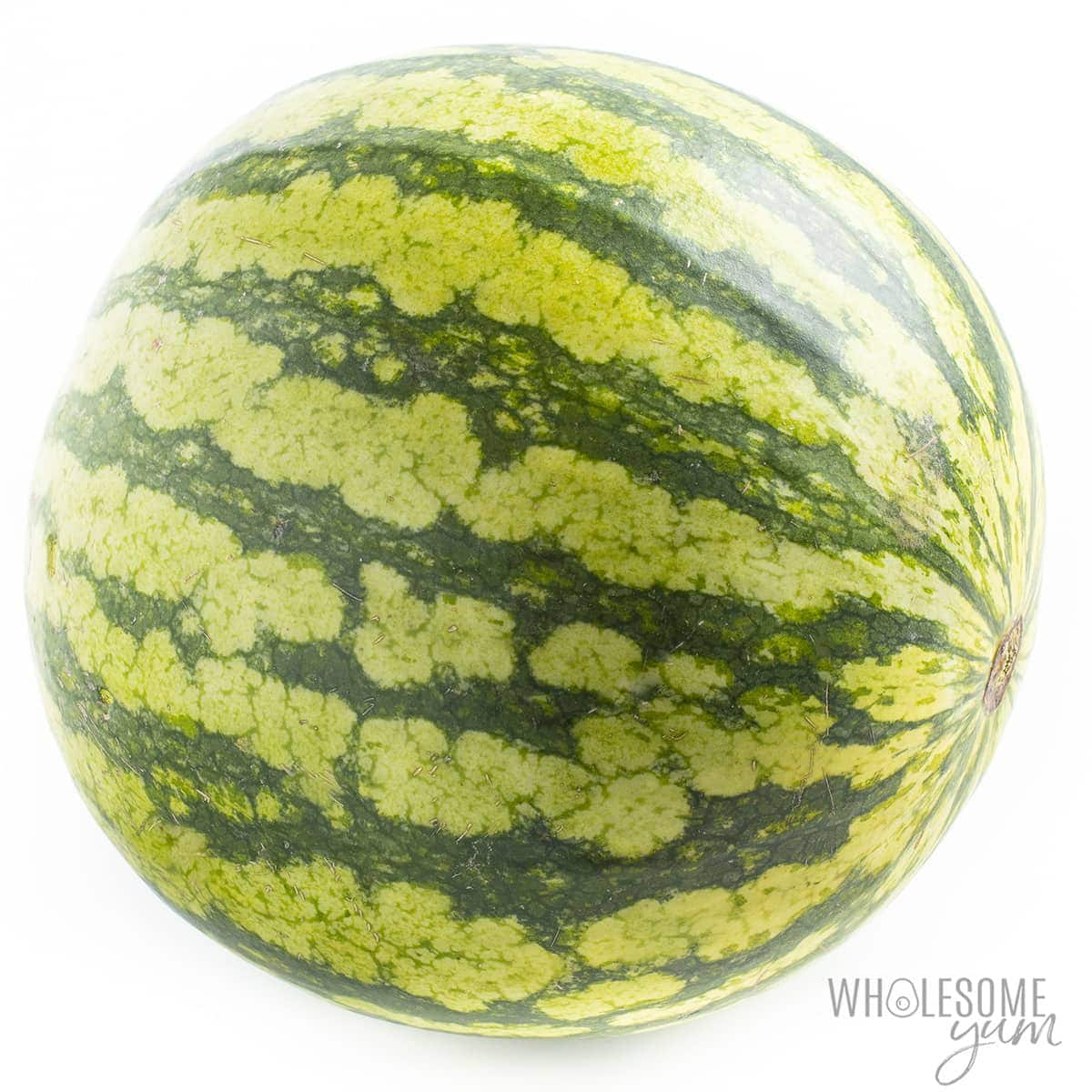 Single whole watermelon