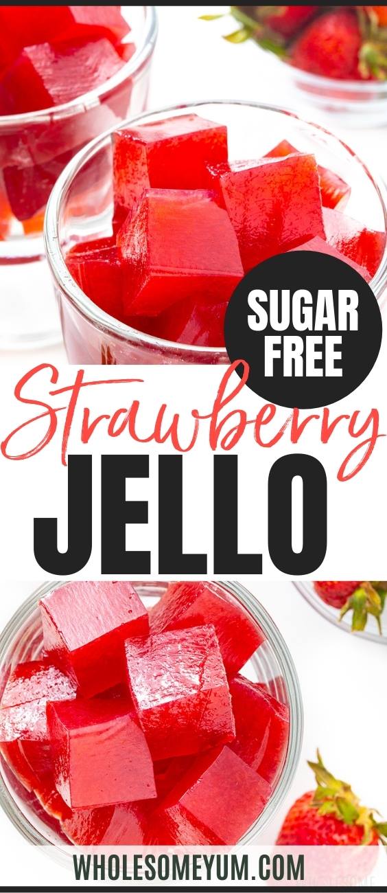 Strawberry sugar-free jello.