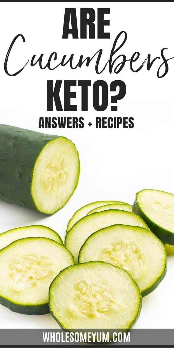 Are cucumbers keto, or are cucumber carbs too high? Get the full guide here, including keto friendly recipes for cucumbers.