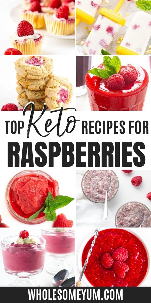 Are raspberries keto? How high are carbs in raspberries? Get the answers here, plus lots of keto friendly raspberry recipes.