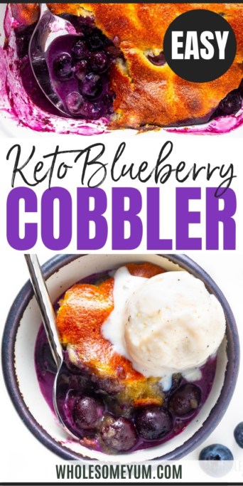 Keto Blueberry Cobbler - Wholesome Yum