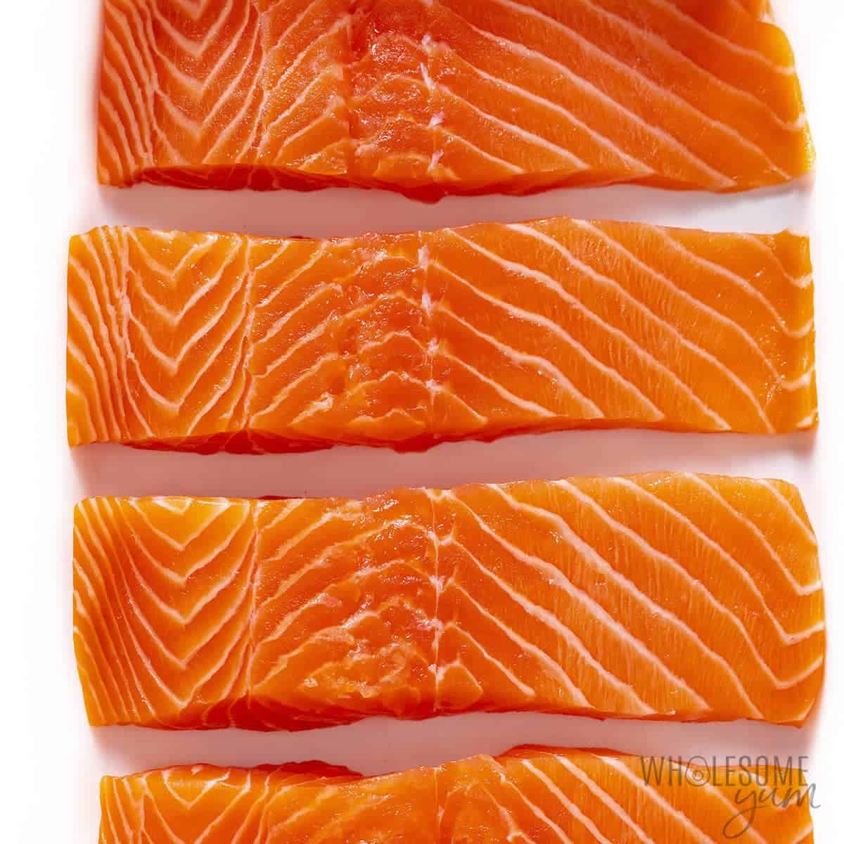 Is salmon keto? This raw, fresh salmon is naturally keto friendly.