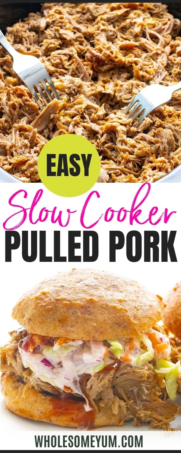 How to make pulled pork - recipe pin