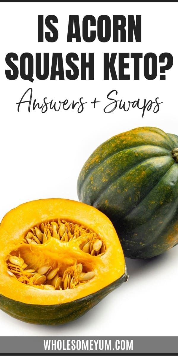 Is acorn squash keto? How low are carbs in acorn squash? This guide goes over all the answers, complete with swaps to cut carbs more.