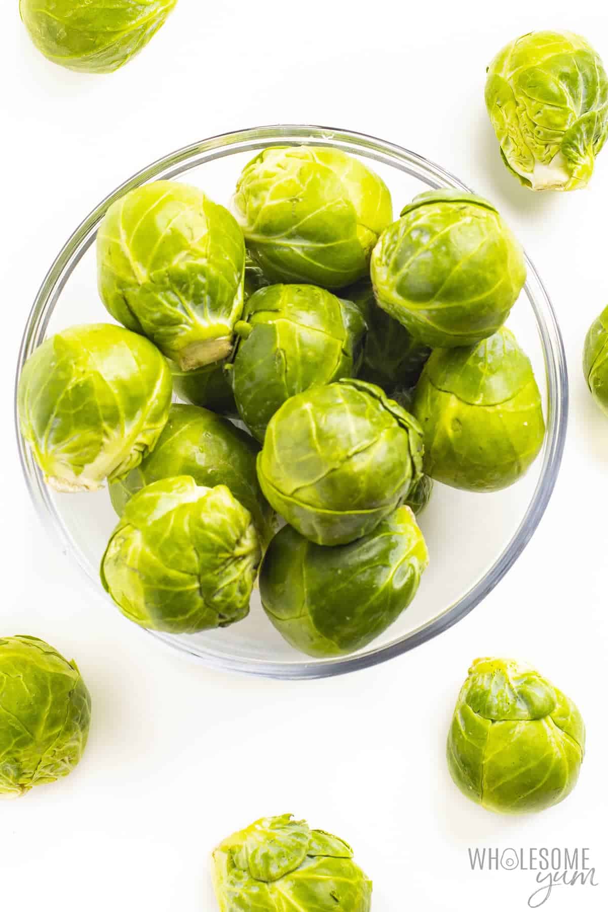 Are there high carbs in brussel sprouts? These raw brussels sprouts are naturally low in carbs.