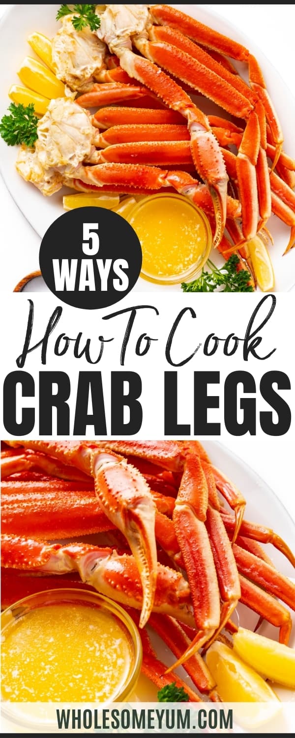 How to cook crab legs - pin image