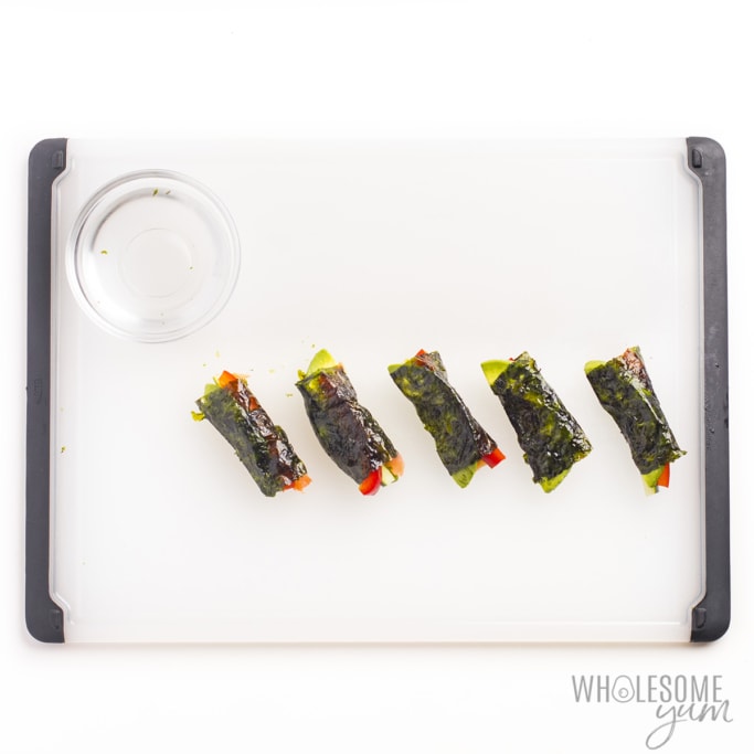 Keto Sushi (Without Rice) - Wholesome Yum