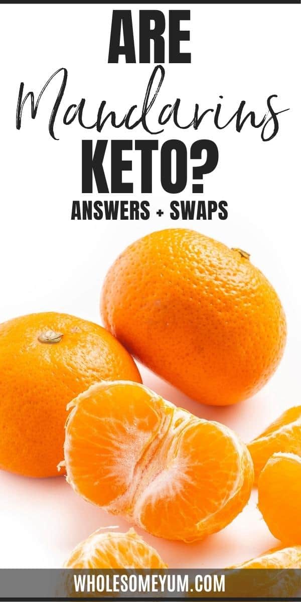Are mandarin oranges keto? Pin graphic