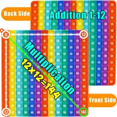 Multiplication pop-it toy.