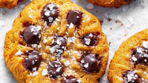 Protein cookies up close.