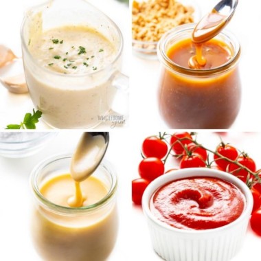 Condiment recipes from The Easy Keto Carboholics Cookbook,