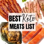 Which keto meats are best to eat? This list outlines the best meats for keto, complete with delicious meaty recipes.