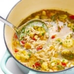 Detox soup recipe in a dutch oven
