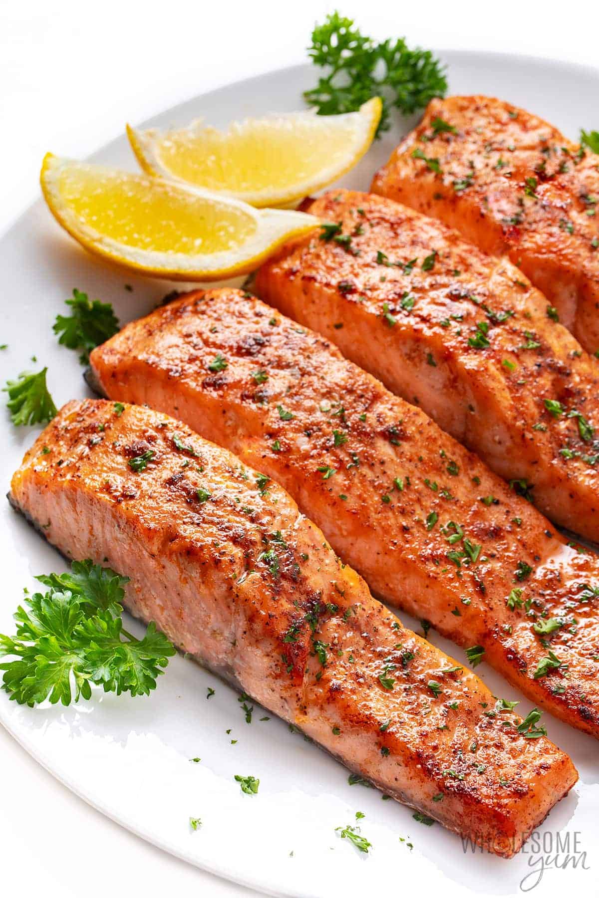 Air Fryer Salmon Recipe (Perfect In 10 Minutes!) | Wholesome Yum