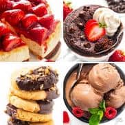 Keto dessert collage.
