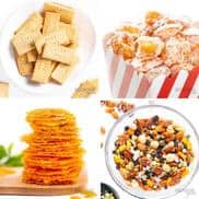 Keto snacks collage.