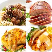 Turkey recipes collage.
