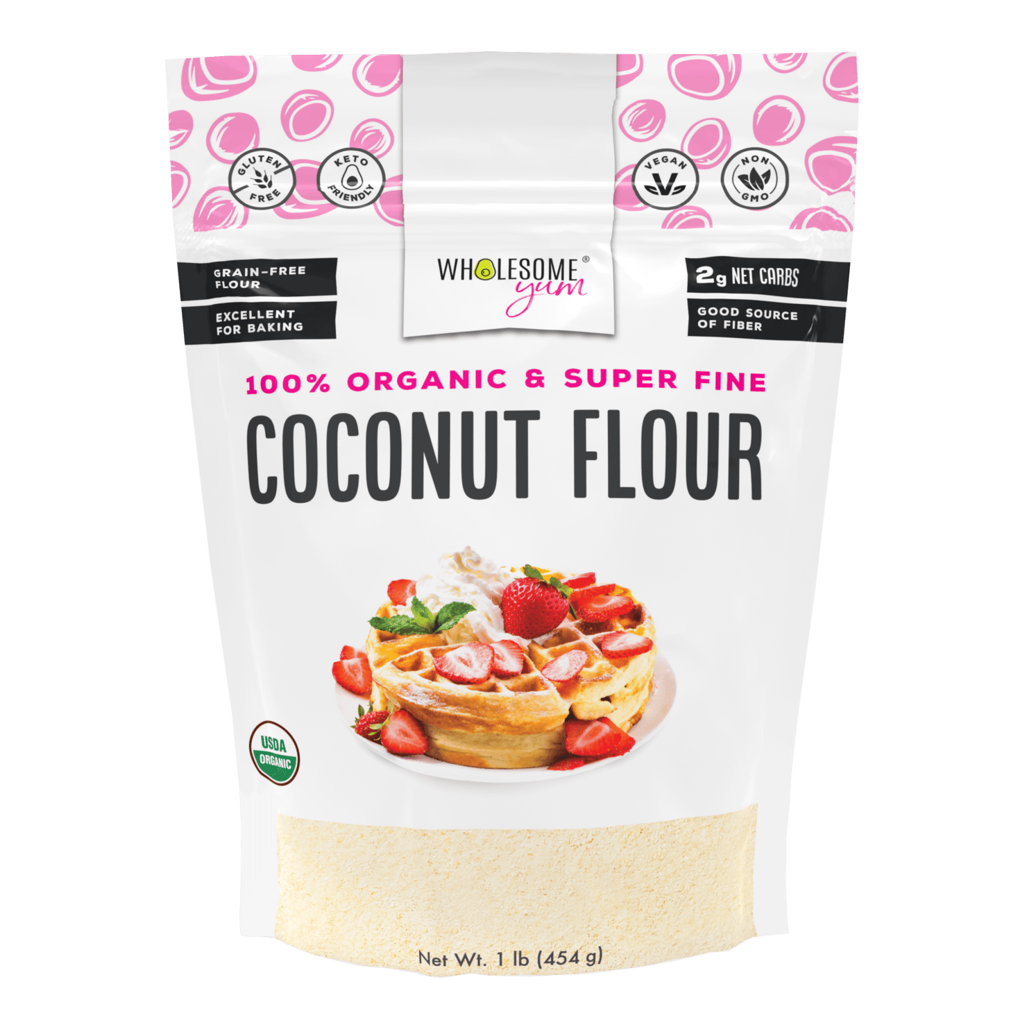 Bag of Wholesome Yum Coconut Flour.