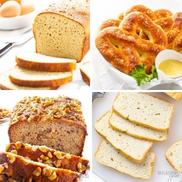 Keto bread collage.