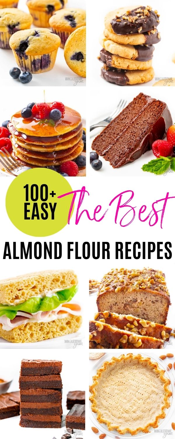 The best almond flour recipes collage pin.