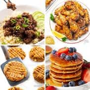 Dairy free recipes collage.