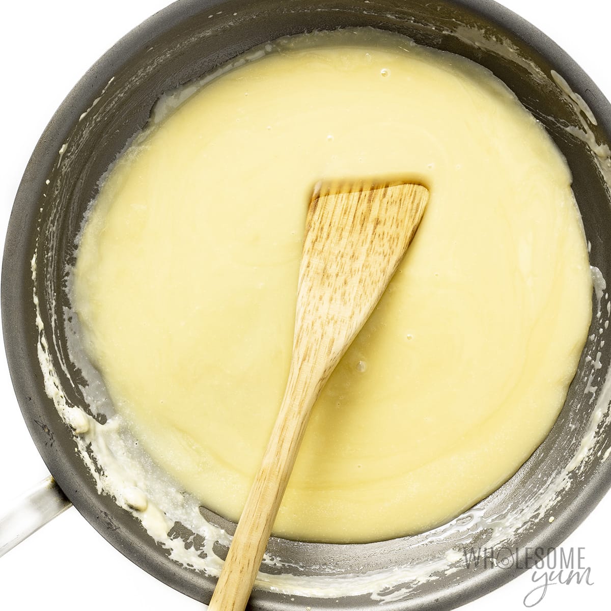 Skillet with low carb condensed milk.