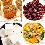 Fall recipes collage.