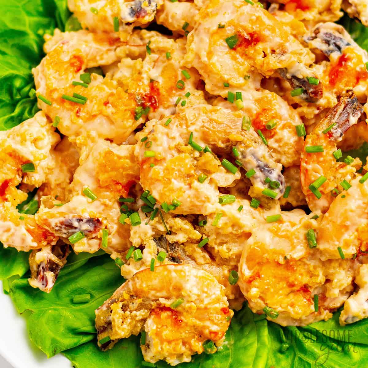 Bang Bang shrimp close up.