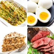 Healthy Easter recipes collage.