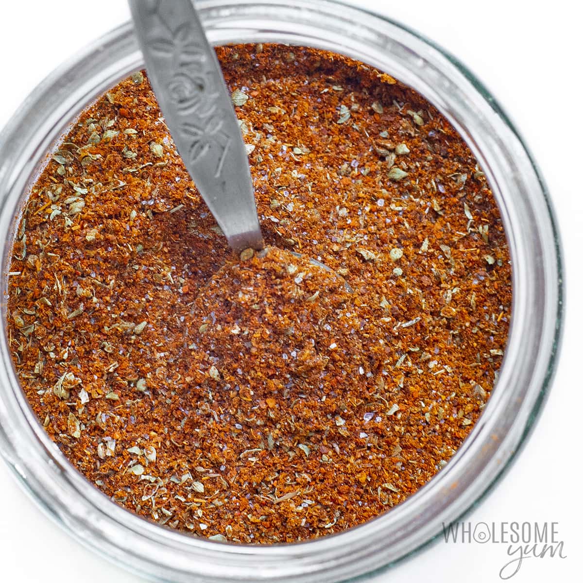 The spices are mixed in a bowl.