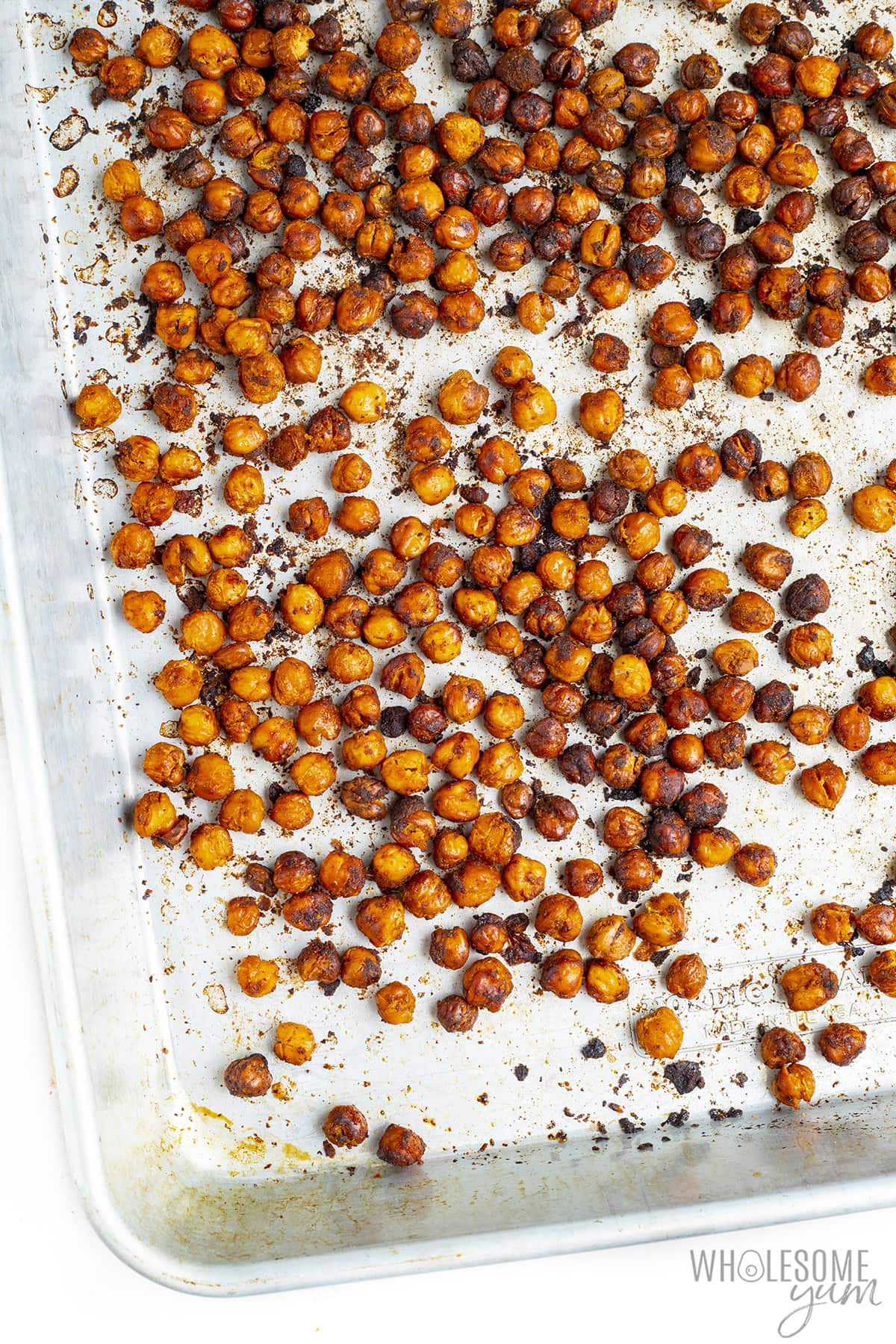 Roasting chickpeas makes them come out crispy like these.