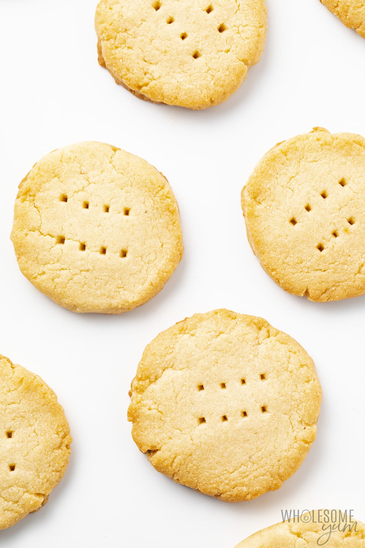 Gluten free shortbread cookies without topping. 