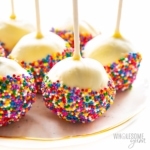 A plate of ketogenic cake pops.