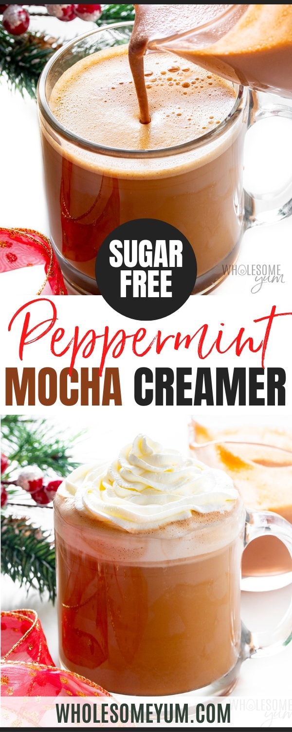 Sugar Free Peppermint Mocha Creamer Pin.